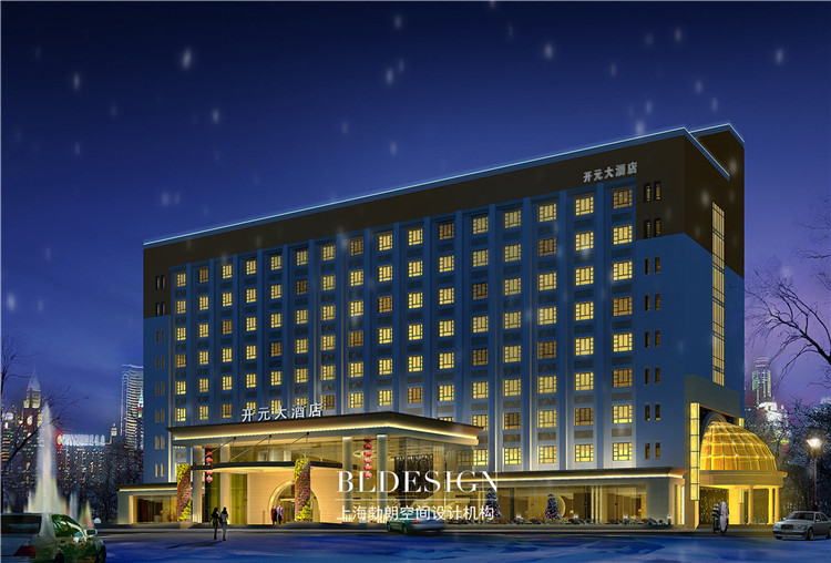 许昌开元国际大酒店设计方案-四星级酒店建筑外观设计