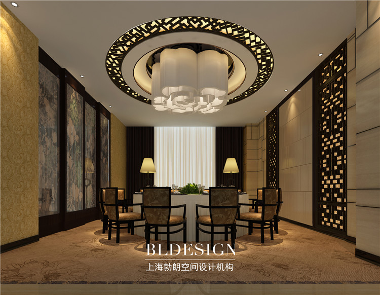 广城国际大酒店设计案例-餐厅豪华包房设计