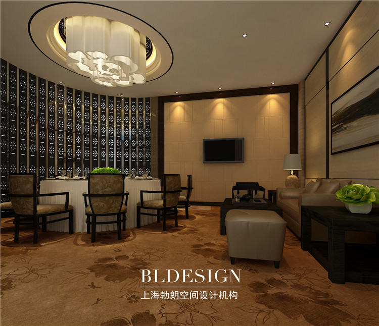 广城国际大酒店设计案例-餐厅10人豪华大包设计