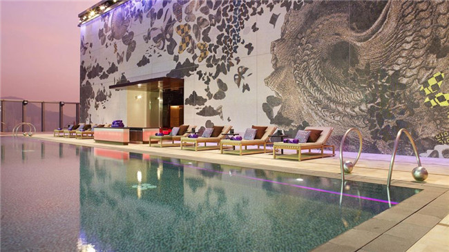 香港W酒店 空中泳池设计