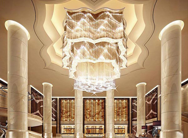 广州新天河希尔顿酒店大堂设计