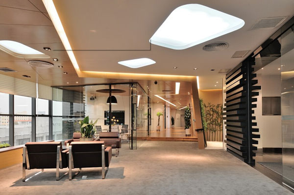 现代时尚风格高端企业办公室设计