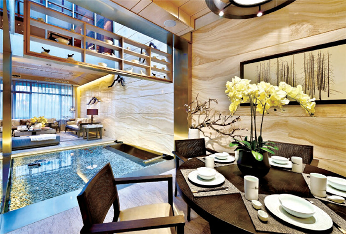新中式别墅餐厅设计方案