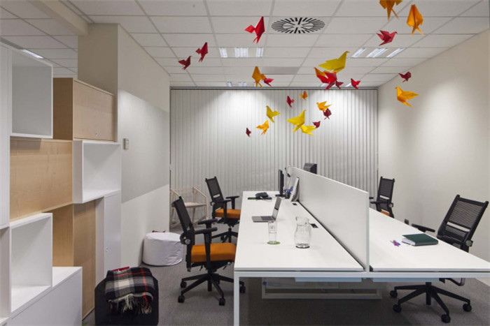 日式折纸主题办公室空间设计效果图