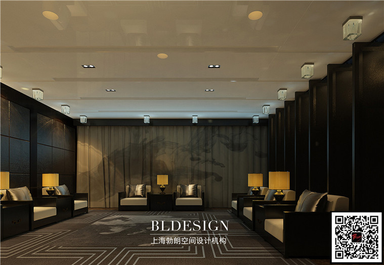 尚东中式高档商务会所室内设计方案