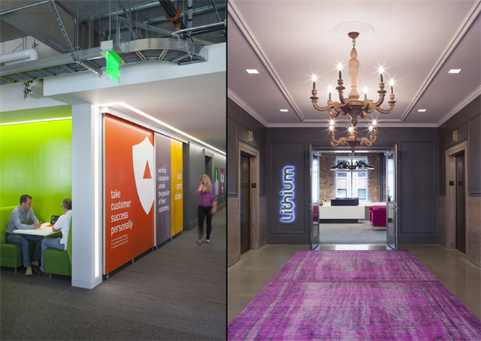 色彩活跃的办公空间设计欣赏