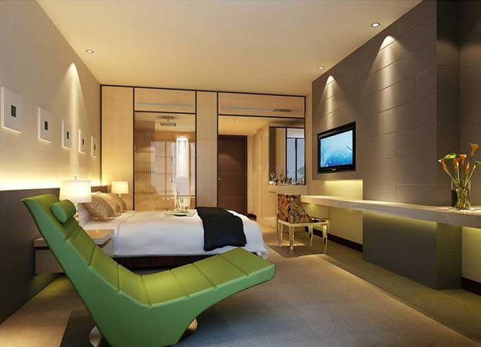 简单而个性的酒店客房空间设计