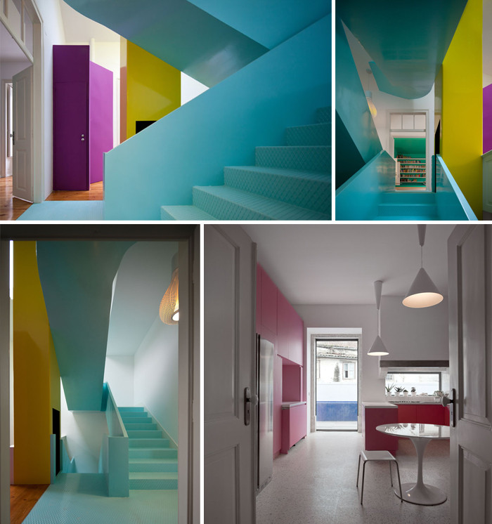 色彩缤纷的国外联排别墅设计案例
