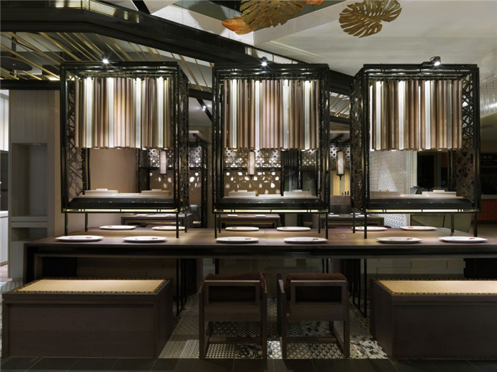 现代华丽的中餐厅室内设计方案