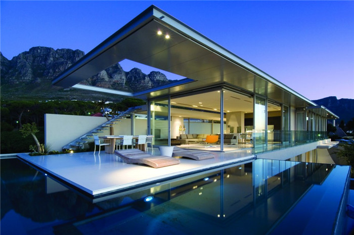 南非坎普斯湾开放式通透独栋别墅豪宅设计方案