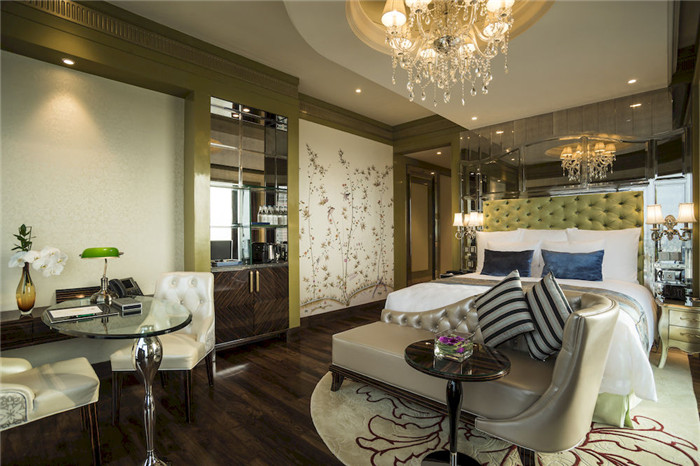 奢华典雅而精致舒适的酒店客房空间设计