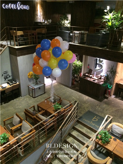 郑州紫荆山咖啡陪你Loft风格咖啡厅设计图