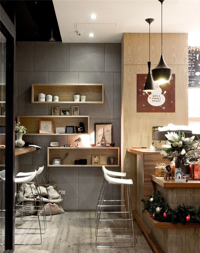 勃朗专业餐厅设计公司推荐原木风格休闲餐饮空间设计