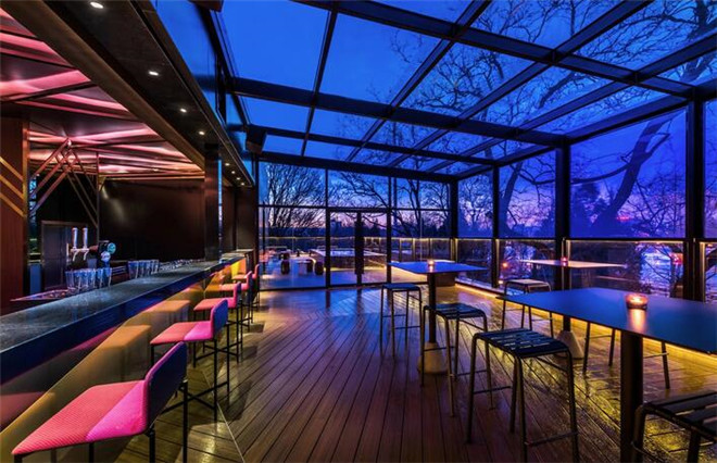 北京后海VUE酒店屋顶酒吧设计