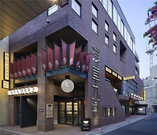 日本东京WIRED HOTLE精品酒店外观设计图