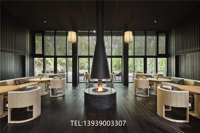 京都安缦酒店    极致简洁的木色系酒店大堂设计赏析