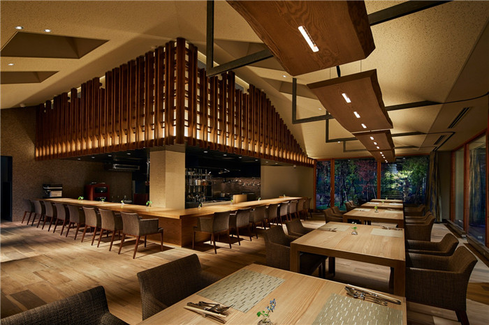 日本松御苑温泉度假酒店餐厅酒吧设计方案