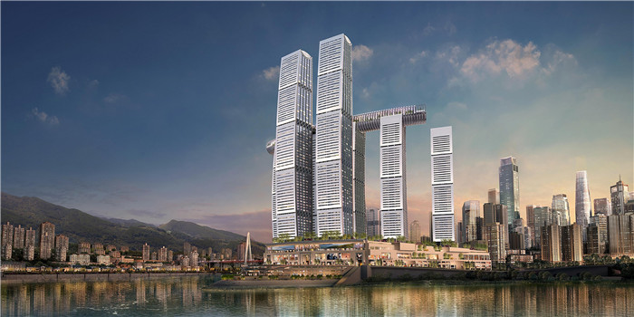 地标性超高层城市酒店设计  重庆来福士洲际酒店建筑设计方案