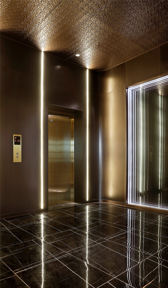 电梯厅设计-老酒店翻新改造成网红餐厅设计  重塑酒店生命