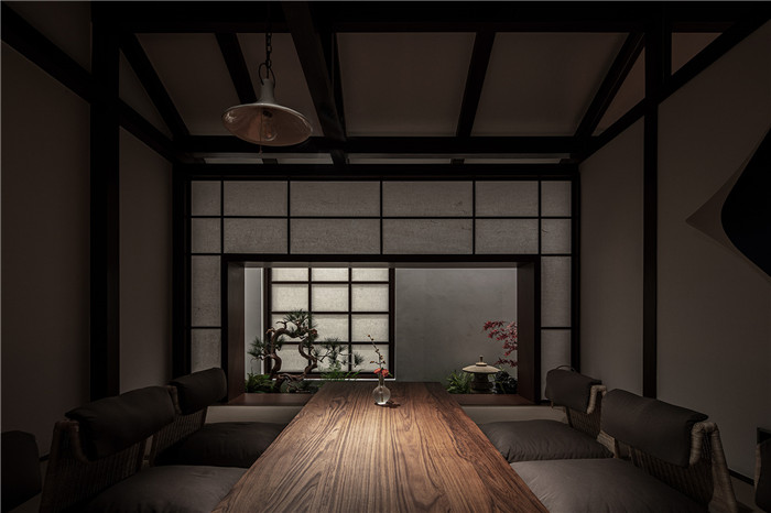 静谧之美  非常有意境的现代中式茶室设计方案