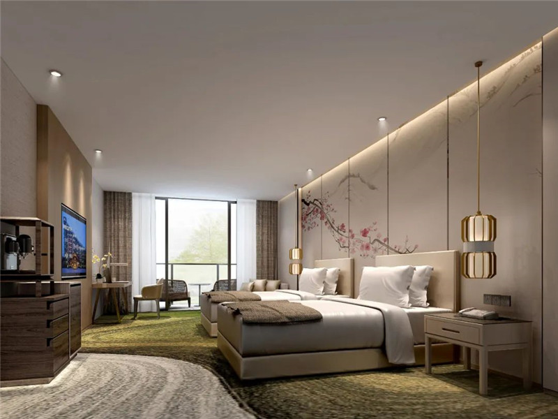 酒店标准客房设计-抚州润达才子新中式温泉酒店装修设计方案