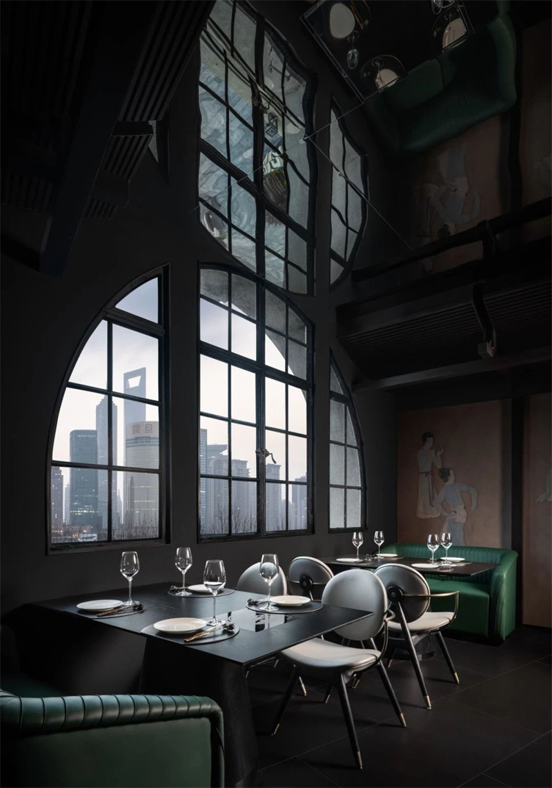 以唐朝名画为灵感的上海蟹仙画宴餐厅设计