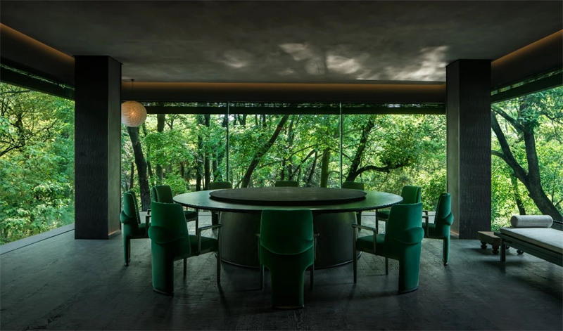 杭州植物园里的如院诗境禅意餐厅设计