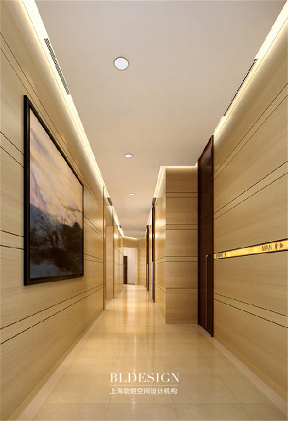 郑州万达广场售楼中心设计-售楼中心走廊