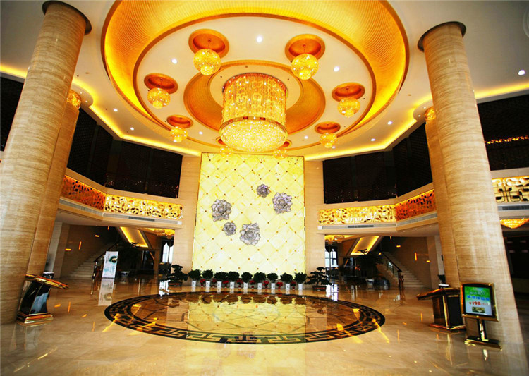 天贵中州国际五星级度假酒店大堂设计效果图