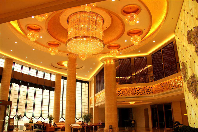 天贵中州国际五星级度假酒店大厅设计效果图