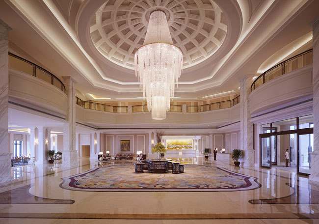 五星级酒店设计标准  海口香格里拉酒店大堂设计