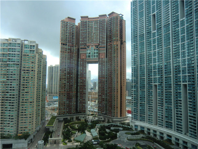 香港W酒店客房视野景观