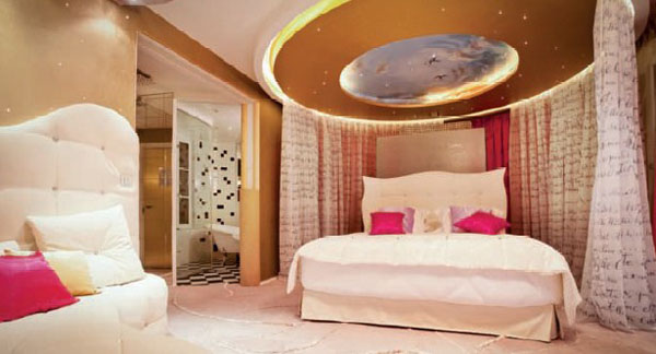 国外梦幻情侣主题酒店设计  法国巴黎7酒店