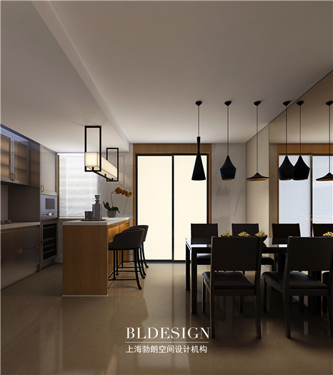 时尚之约  郑州CBD最新复式别墅豪宅餐厅设计图