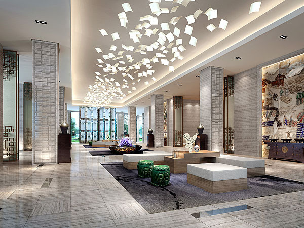 典雅的酒店大堂空间