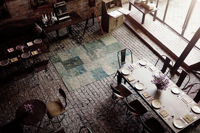最性感的复古风餐厅室内设计效果图