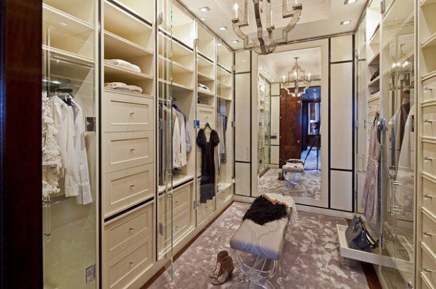 郑州最专业的别墅设计公司分享多种时尚实用的更衣室设计方案