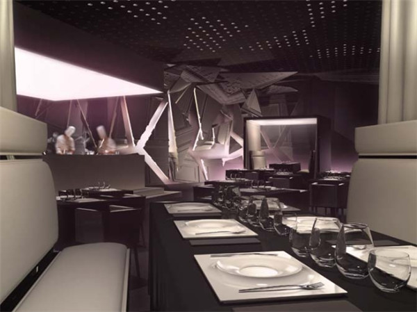 未来时空主题餐厅设计效果图