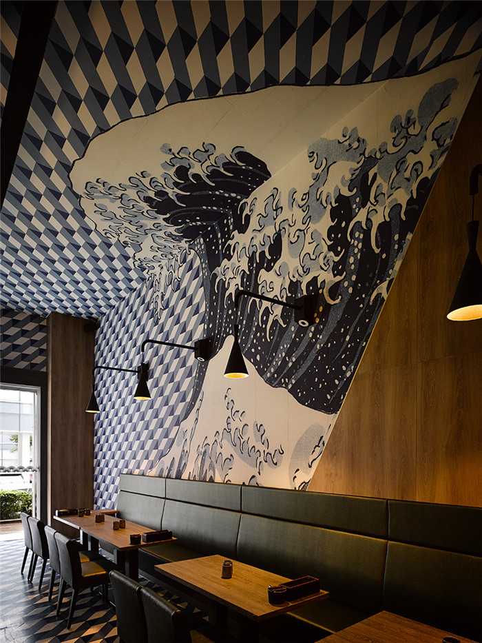海洋主题海寿司餐饮店面设计