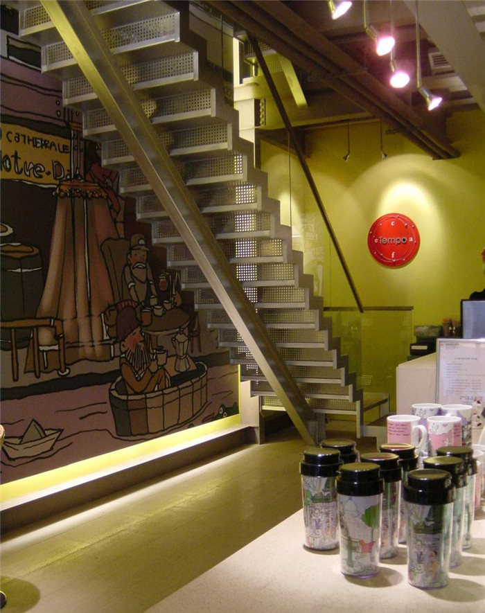 LOft咖啡馆楼梯设计图