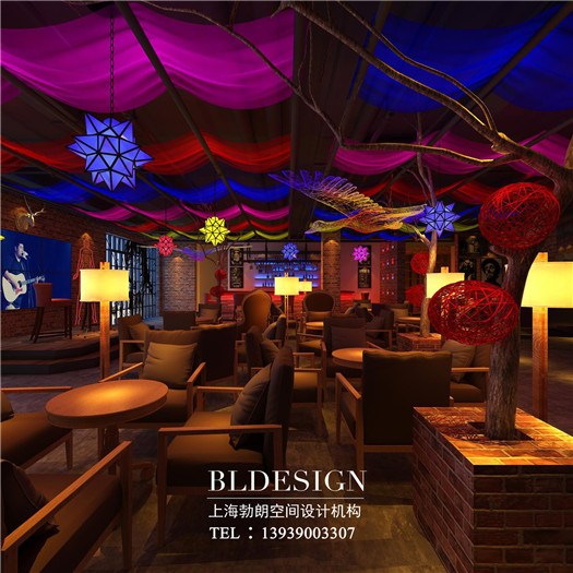 郑州遇·音乐主题酒吧设计效果图