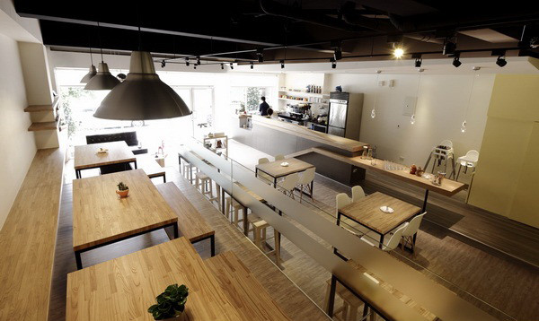 工业风格咖啡厅室内设计效果图