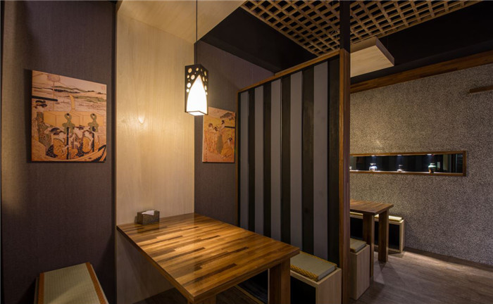 精致充满质感的日式料理餐厅设计说明