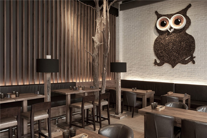 水泥丛林的现代绿洲特色餐厅设计案例