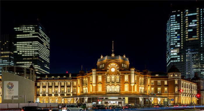 酒店建筑实景图夜景