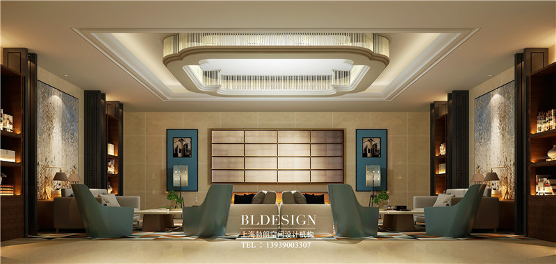 郑州大河锦悦标准四星级酒店大堂吧改造设计装修方案