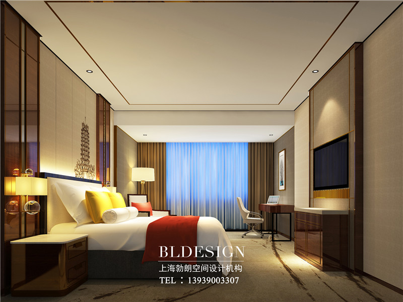 郑州大河锦悦标准四星级酒店客房改造设计装修效果图