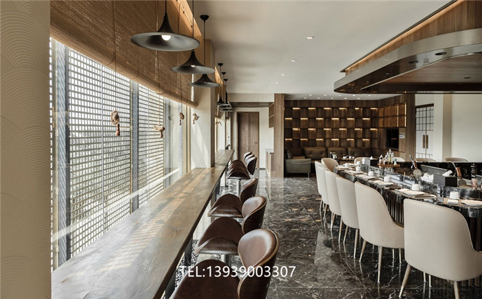 勃朗餐饮设计公司推荐高端日式料理餐厅用餐区设计方案