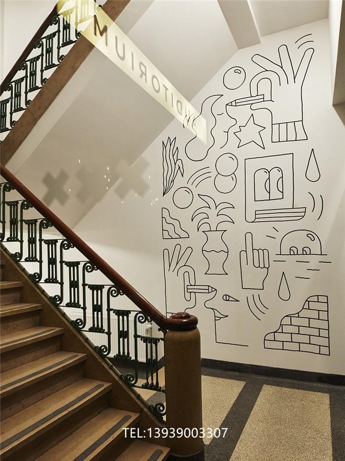 国外艺术青年旅馆楼梯设计方案