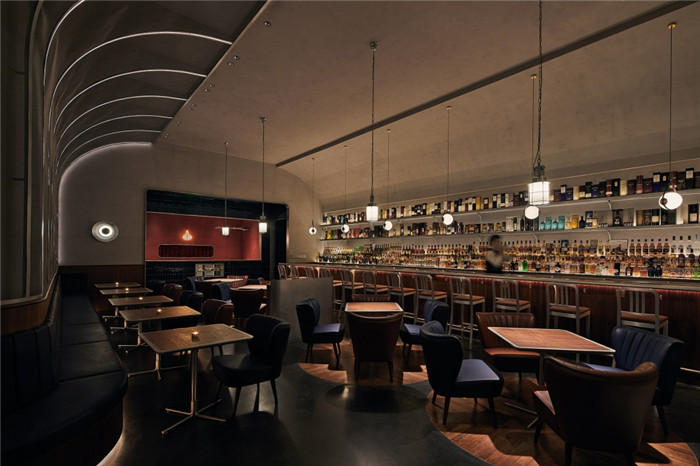 以航海为主题的精致工业风西餐厅酒吧设计方案